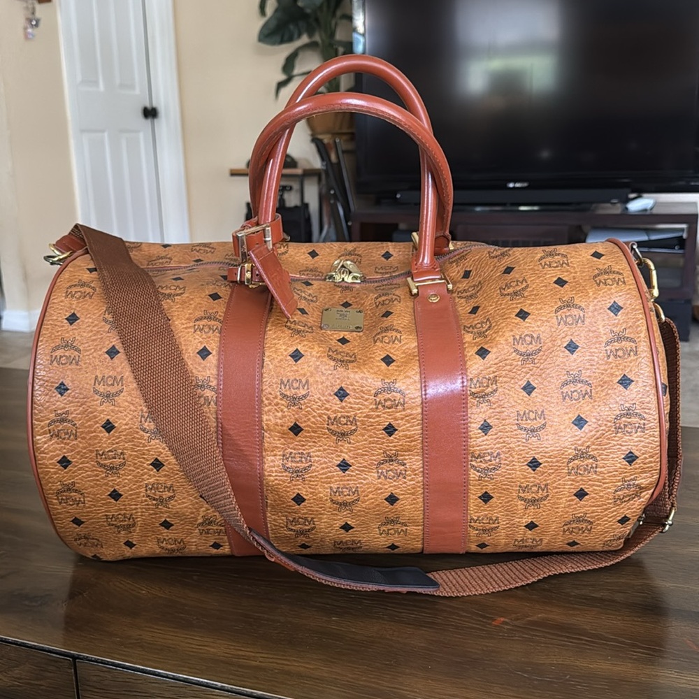 MCM Visetos Duffle Bag